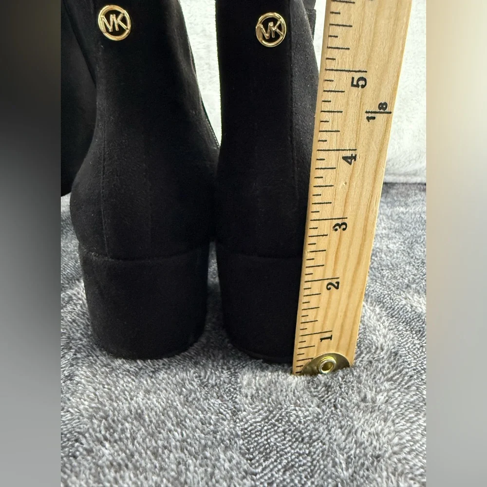 Michael Kors Women's Braden Black Knee-High Boots size 7 suede block heel